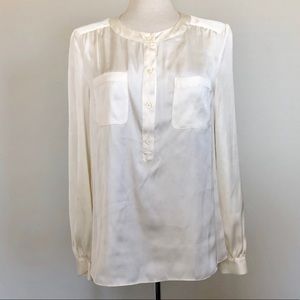 Ralph Lauren Blue Label Ivory Long Sleeve Blouse